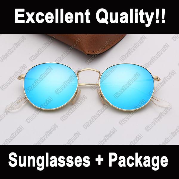

fashion ray sunglasses round metal brand sunglasses mens woman sun glasses des lunettes de soleilwith uv400 protection sun glasses, White;black
