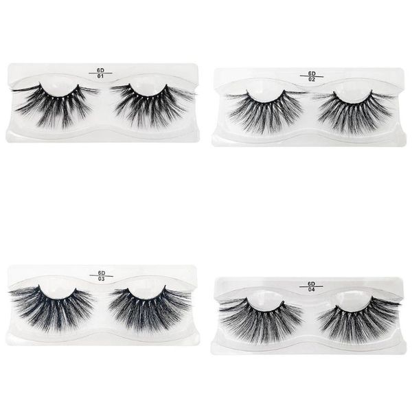

false eyelashes 6d imitation mink hair 25mm thick exaggerated slender natural curling