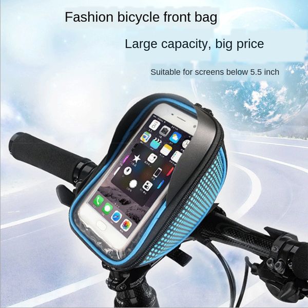 

outdoor bicycle front waterproof mobile front beam mountain bicycle mobile phone bag phone bag bike equipment