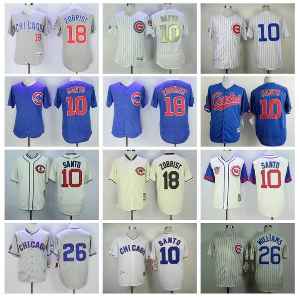 

chicago men women kids 1969 1988 1994 1942 1929 1968 vintage cub ron santo jersey billy williams ben zobrist pullover baseball jersey, Blue;black