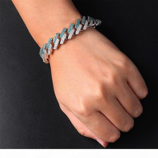 

men bracelet luxury designer jewelry mens bracelets diamond tennis charm bracelet hip hop accessories rapper fashion hiphop love link chain, Golden;silver