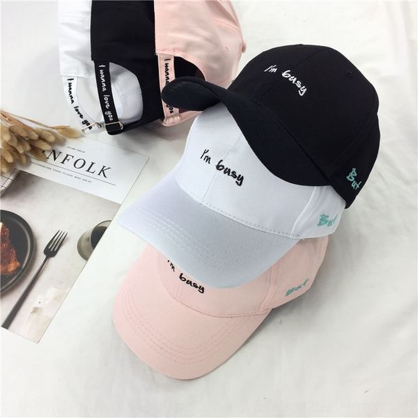 

zthxv hat female summer casual korean style letter embroidery fashion all-match curved brim sun hat baseball cap embroidered baseball cap fa, Blue;gray