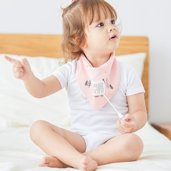 

cotton tree baby bib cotton saliva towel button bib children's cartoon printed scarf towel scarf baby supplies