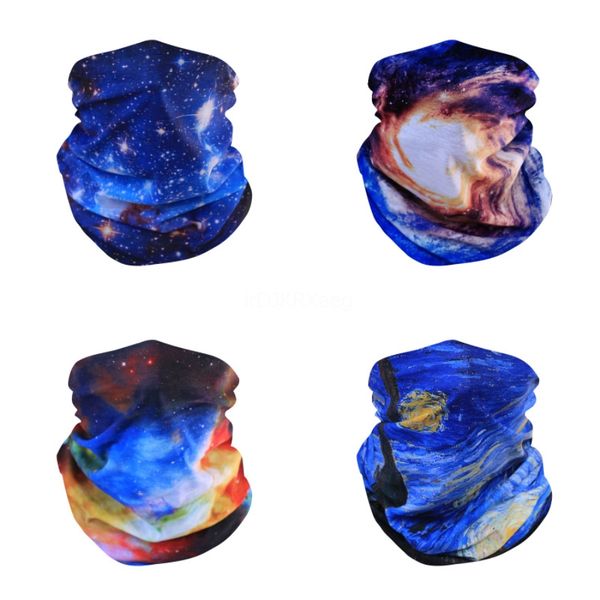 

hiking cycling scarf i can 't breathe protective mask riding mask multi-function magic head scarf#657, Black