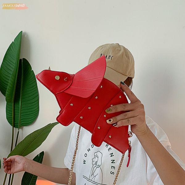 

personality style rivets dinosaur shoulder bag pu leather women crossbody pu messenger bag female purse quality travel bags