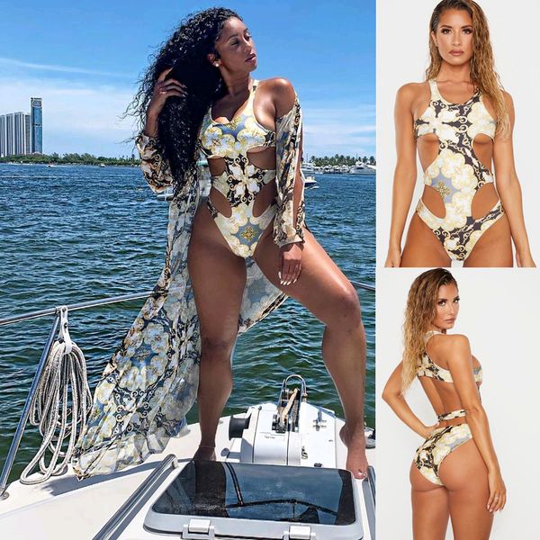

design fashion cutest retro swimsuit swimwear vintage pin up high waist bikini hollow leaking back retro printing women swimwear, White;black