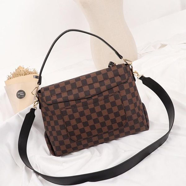 

2020 womens bags fashion classic zipper plaid design leather shoulder crossbody designer luxury handbags handle tote messenger bags drop