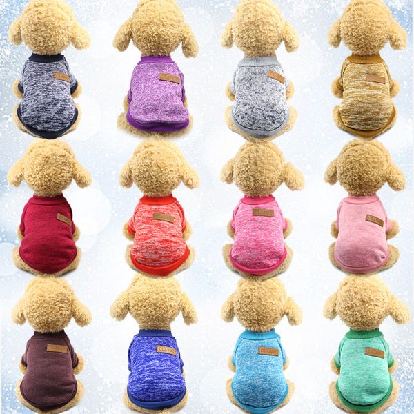 

Pet Dog Knitwear Sweater Fleece Coat Soft Thickening Warm Pup Dogs Shirt Winter Pet Dog Cat Clothes Soft Puppy Customes Clothing