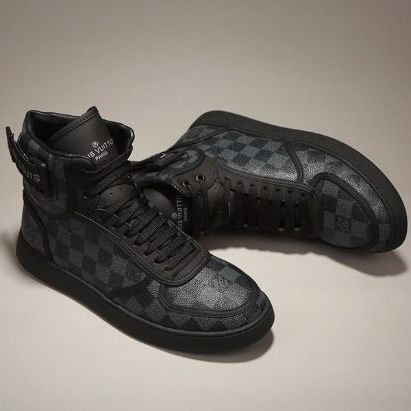 

new new arrival rivoli sneaker boots mens shoes zapatos de hombre vintage outdoor walking fashion footwears plus size lace -up casual men bo, Black