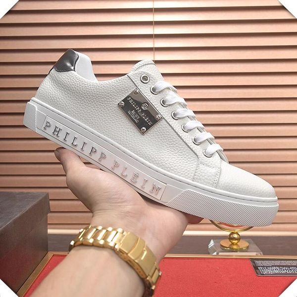 

leather mens shoes sneakers luxury chaussures pour hommes footwears trainers sports lo -sneakers statement q33 big size men shoes casual