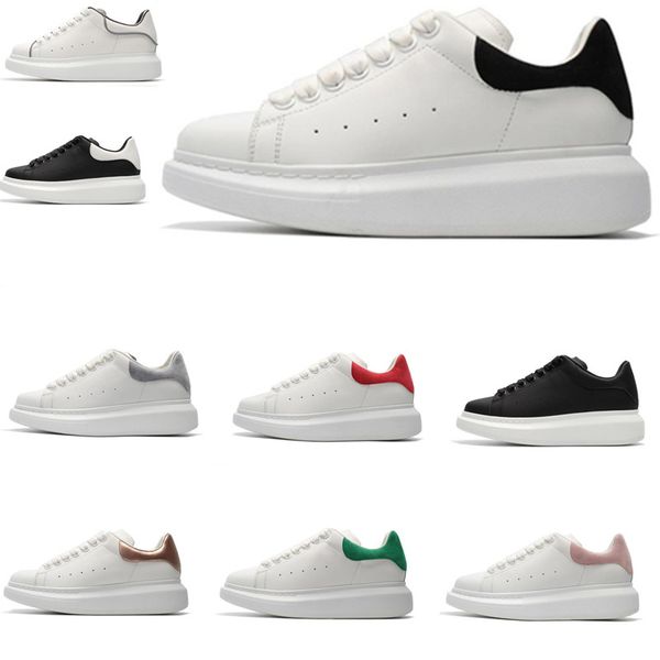 

2020 beautiful velvet black mens running shoes platform womens black white red designer brand sneakers casual leather shoes
