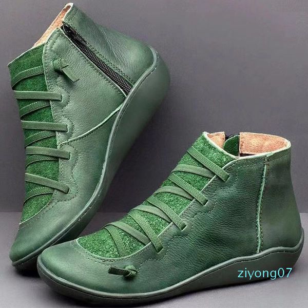

2020 leather snow designer ankle for women winter booties running causal shoes martin size 35-43 z07, Black