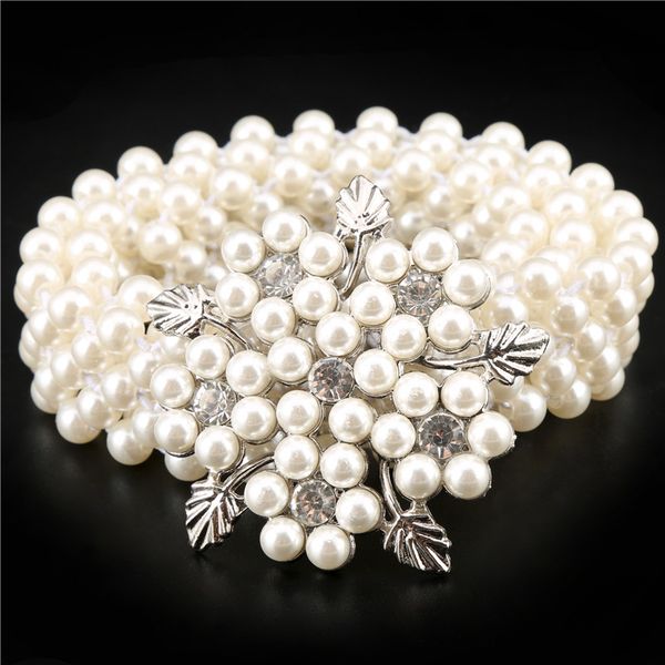 

2020 fashion stretch ladies waist belt female luxury prom wedding elastic silver women pearl belt for dress ceinture femme, Black;brown