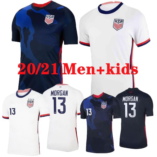 

2020-2021men+kids soccer christian pulisic jersey alex morgan julie ertz megan rapinoe press lloyd heath yedlin dempsey krieger football shi, Black;yellow
