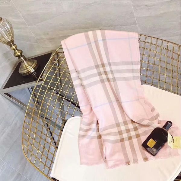 

silk scarf fashion man women 4 season shawl scarf letter scarves size 180x70cm 6 color high quality, Blue;gray