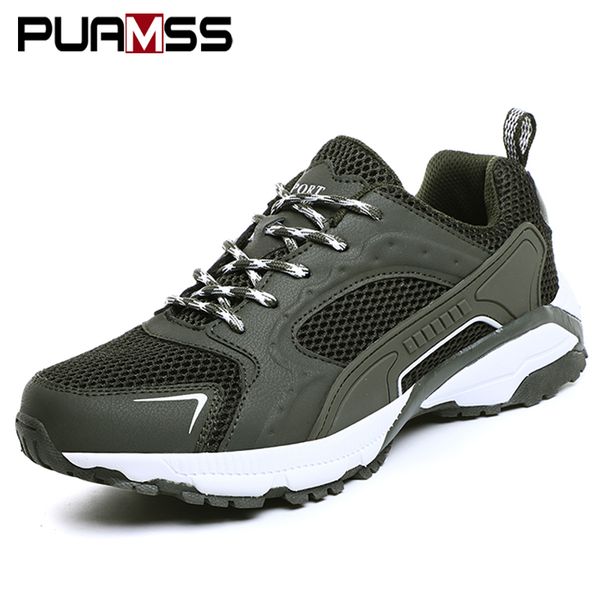 

men sneakers breathable lightweight outdoor casual shoes 2020 new fashion comfortable male breathable mesh casual shoes men, Black