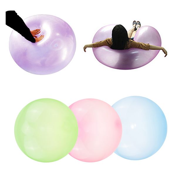 

3x inflatable bubble ball bubbles balloon outdoor party blue pink green s