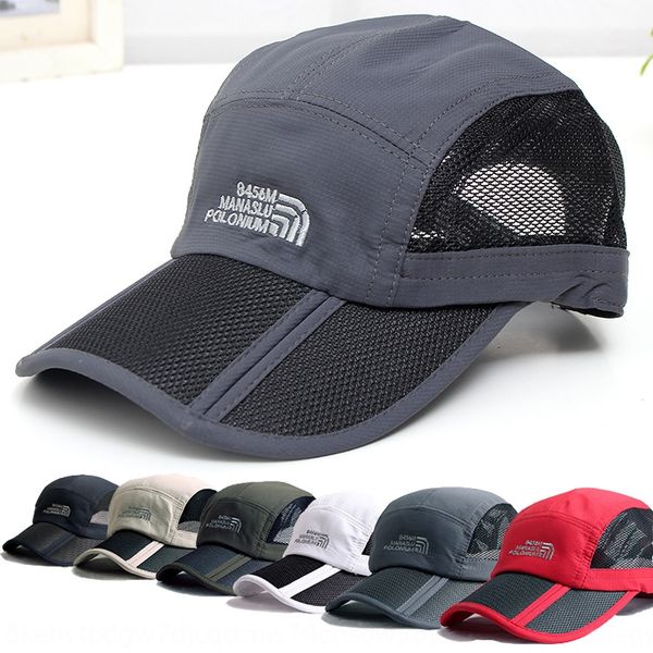 

summer men' embroidered baseball cap sun baseball cap sun hat women' embroidery fishing sunscreen folding hat, Blue;gray