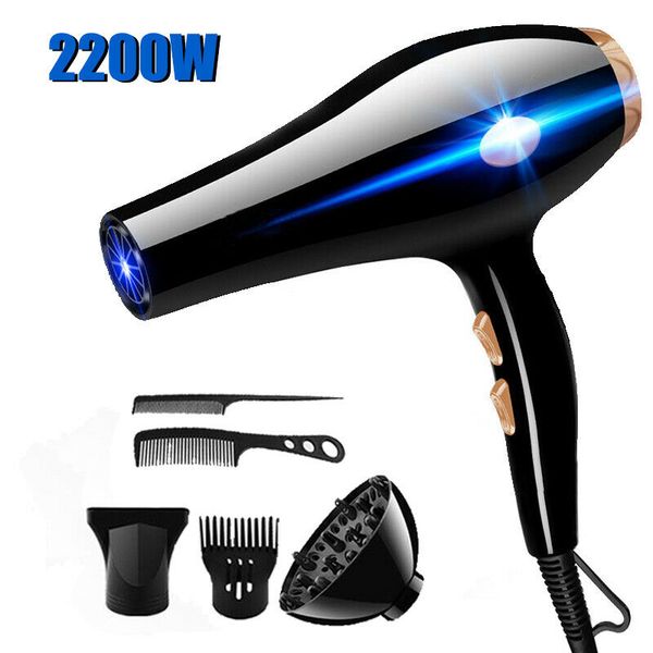 

удар 6pcs / set 2200w фен термическая инструмент сушилка диффузор / comb салон комплект штепсельной вилки сша