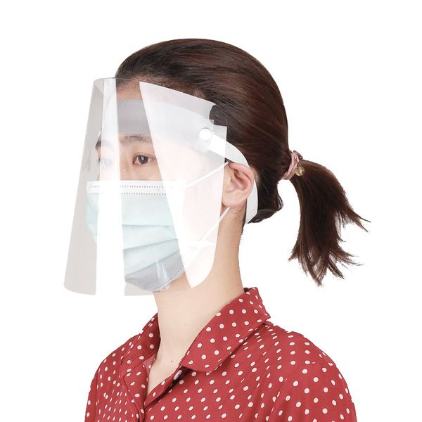 

household protection masks transparent oil splash prevention face shield anti-saliva face mask for home l restaurant kitchen cooking k8l