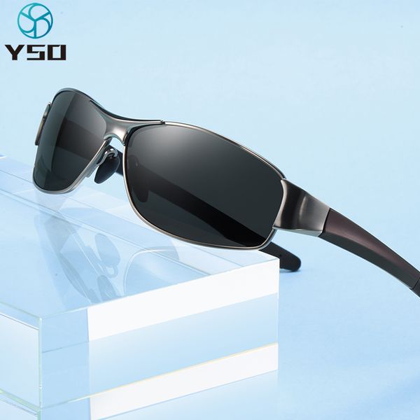 

yso new brand sunglasses for men for car driving fishing polarized uv protection glasses tac lenses fishing sunglasses 649, White;black