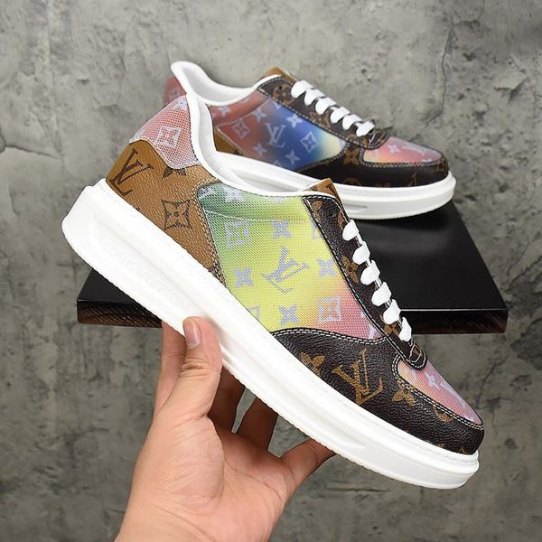 

2020o limited edition luxury design printed high-quality canvas sneakers wild breathable mens casual shoes mens banquet shoes size: 38-45, Black