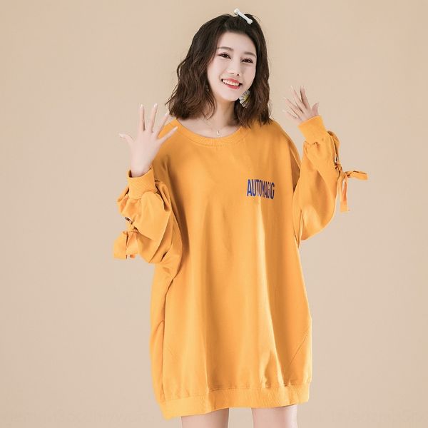 

gdnpw korean-style letter-printed long-sleeved sweater for pullover pullover pullovercoat pulloverwomen 2019 spring new large size women&#03, Black
