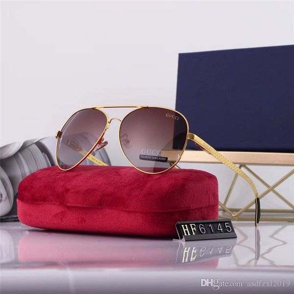 

designer popular pilot sunglasses mens polarized sunglass metal frame lentes eyewear men brand driving sun glasses luxury, Black