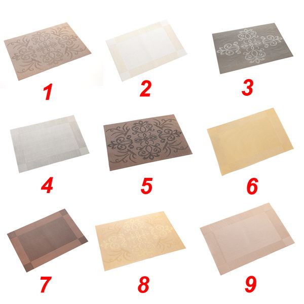 

pvc placemats table mat pvc place mats for dining room water resistant heat resistant durable waterproof pads dh0041