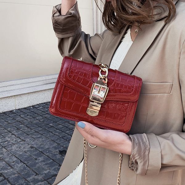 

женщины crossbody сумка камень шаблон мини сумка цепи мешок плеча роскошные женские кошельки и сумки дамы болса лоскут мешок
