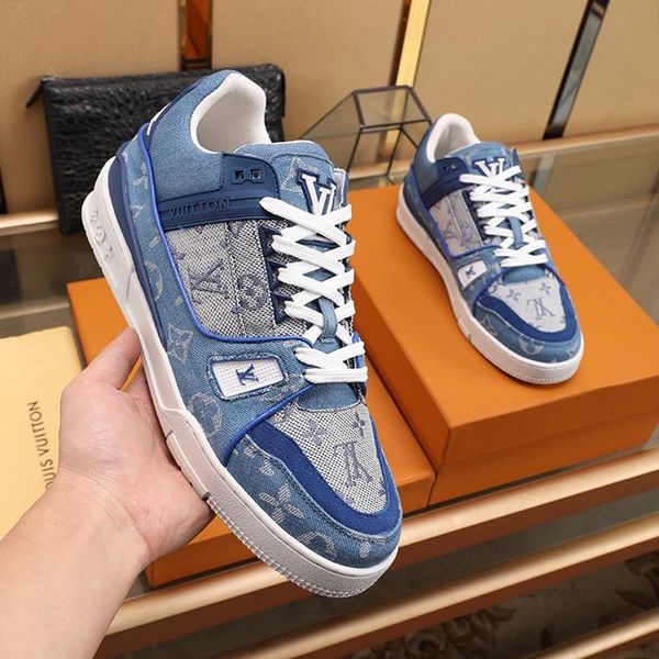 

mens shoes casual luxury fashion trainers sneakers casual shoes with box chaussures homme sports shoes men flats 2020 595