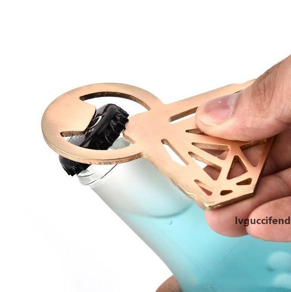 

the diamond ring shape bottle opener diamond stainless steel beer bottle opener hollow out ring opener creative kitchen tools ysy329
