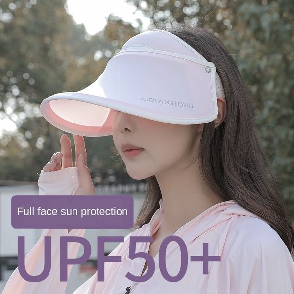 

2020 summer 2020 summer empty big edge outdoor all-match sun hat women's uv-proof sun hat, Blue;gray
