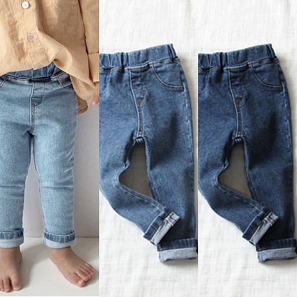 

s5xbz 2020 spring and autumn korean style children's children's clothing new boys and girls korean style fashionable simple stretc, Blue