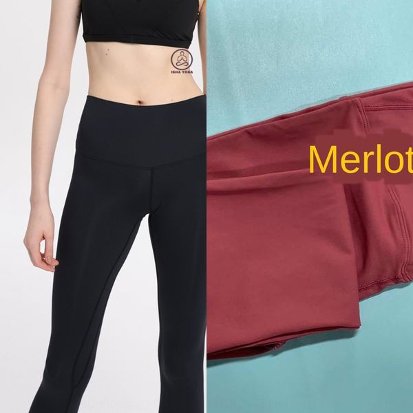 

double-sided brocade nude yoga yoga tight fitness running tight body pants no embarrassment line skin-friendly sports 9 pants, White;red