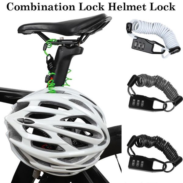 

портативный велосипедный замок противоугонная шлем замок 4-значный пароль для велосипедов scooter мотоциклы велоспорта портативный велосипед