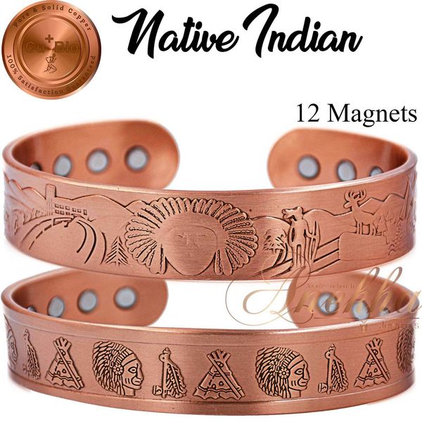 

max терапия 12 mag pure меди магнитный индийский bangle / браслет men артрит cb9