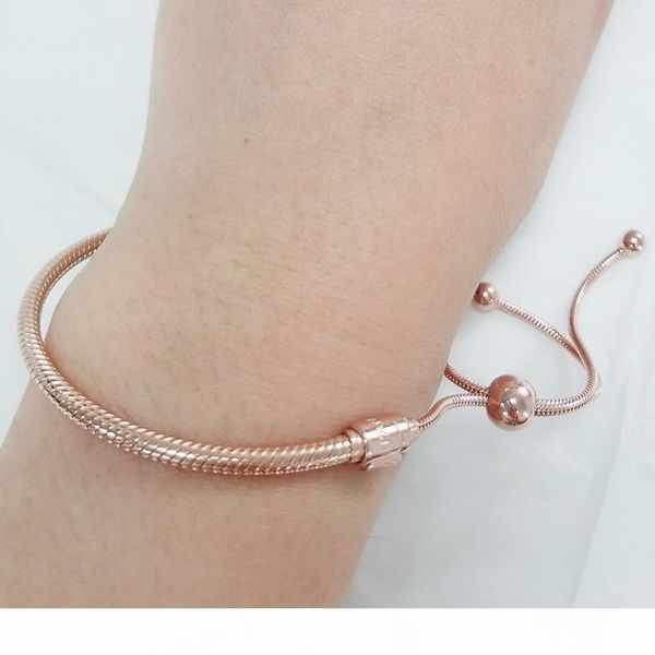 

розовое золото 18k покрыло браслеты ручной веревку для pandora 925 серебряный браслет sterling для женщин первоначально коробка подарка деву, Golden;silver