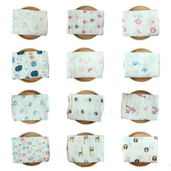 

110 стили infant муслин одеяло ins младенца пеленальный wrap одеяло махровой ткани младенца весна лето swaddlin unicorn flamingo животных 11