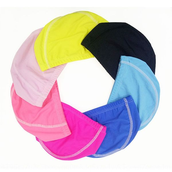 

comfortable high elastic cloth swimming diving cap stitching swimming cloth cap
