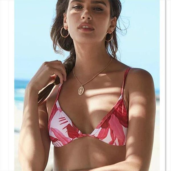 

2020 women bikini set brazilian bikini printed swimwear micro bikini low thong bathing suit beach wear yx8038, White;black