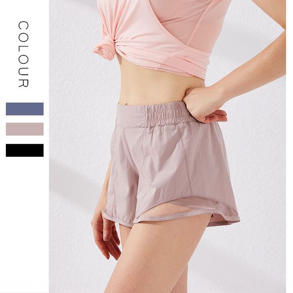 

new high waist mesh yoga mesh yoga sports pants shorts women's sweat-absorbing loose quick-drying sports pants anti-exposure, White;red