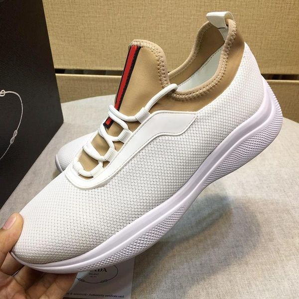 

comfortable mesh and neoprene sneakers mens shoes luxury footwears breathable lace -up low casual men shoes zapatos de lujo para hombre, Black