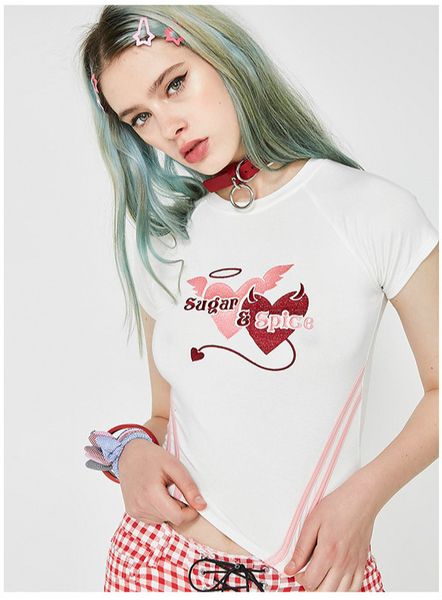 

woman's designer t shirts summer fashion short sleeve tee personalized printed famale round neck loose luxury tshirts summer new, White