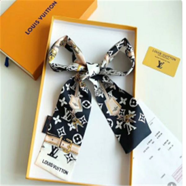 

8*115cm 2 colors 100pcs high-end woman fashion designs tied bag scarf ladies small bow ribbon headscarf silk scarves wrap 007, Blue;gray