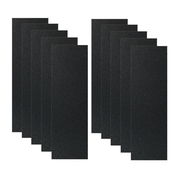 

10pcs skateboard deck sandpaper skating board longboarding grip tape black