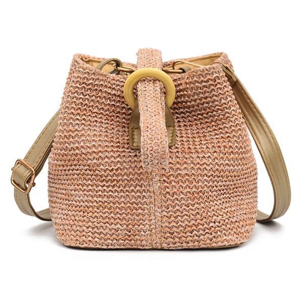 

woman bag fashion open weaving solid color messenger handbag shoulder womens bags