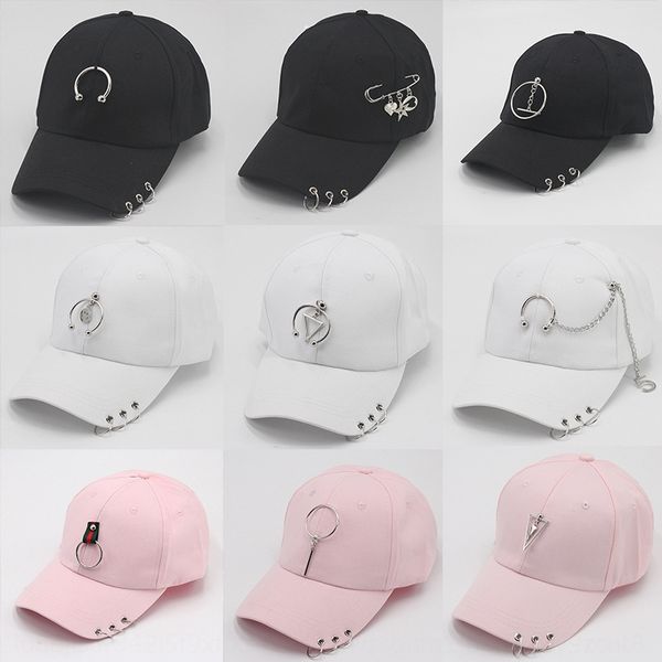 

2019 korean style baseball new star with three rings sunshade duck tongue baseball student cap children's casual all-match fashion, Blue;gray
