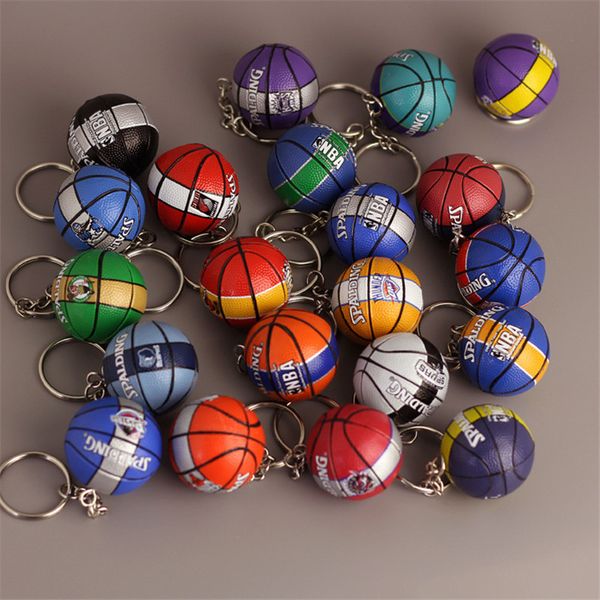 

football basketball baseball table tennis leather keychain toys fashion sports item key chains jewelry gift for boys and girls cute keychain, Silver