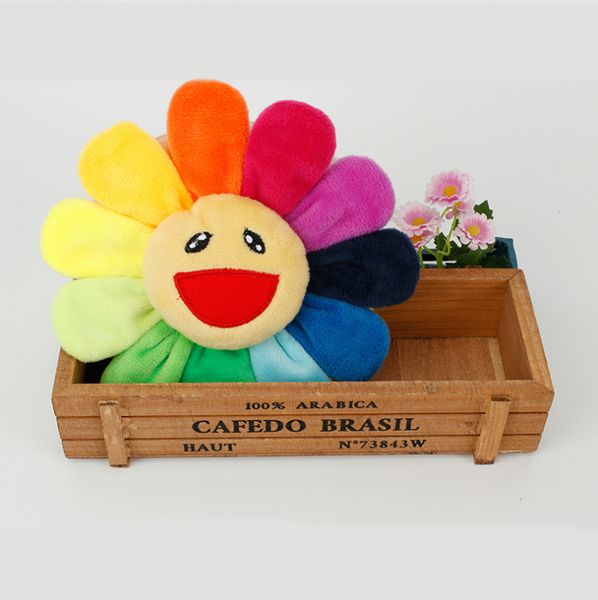 

kid girls cute coin purses bag plush rainbow sunflower purse shoulder bags fashion cartoon purses mini bags, White